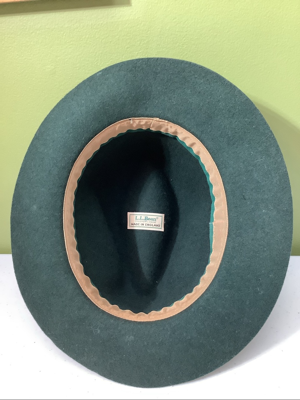 L.L. Bean forest green wool hat - Picture 5 of 9